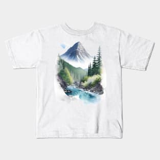 Clean and fresh nature illustration Kids T-Shirt